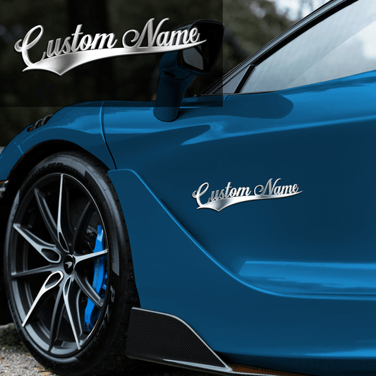 Custom Emblem Letter 3D Retro