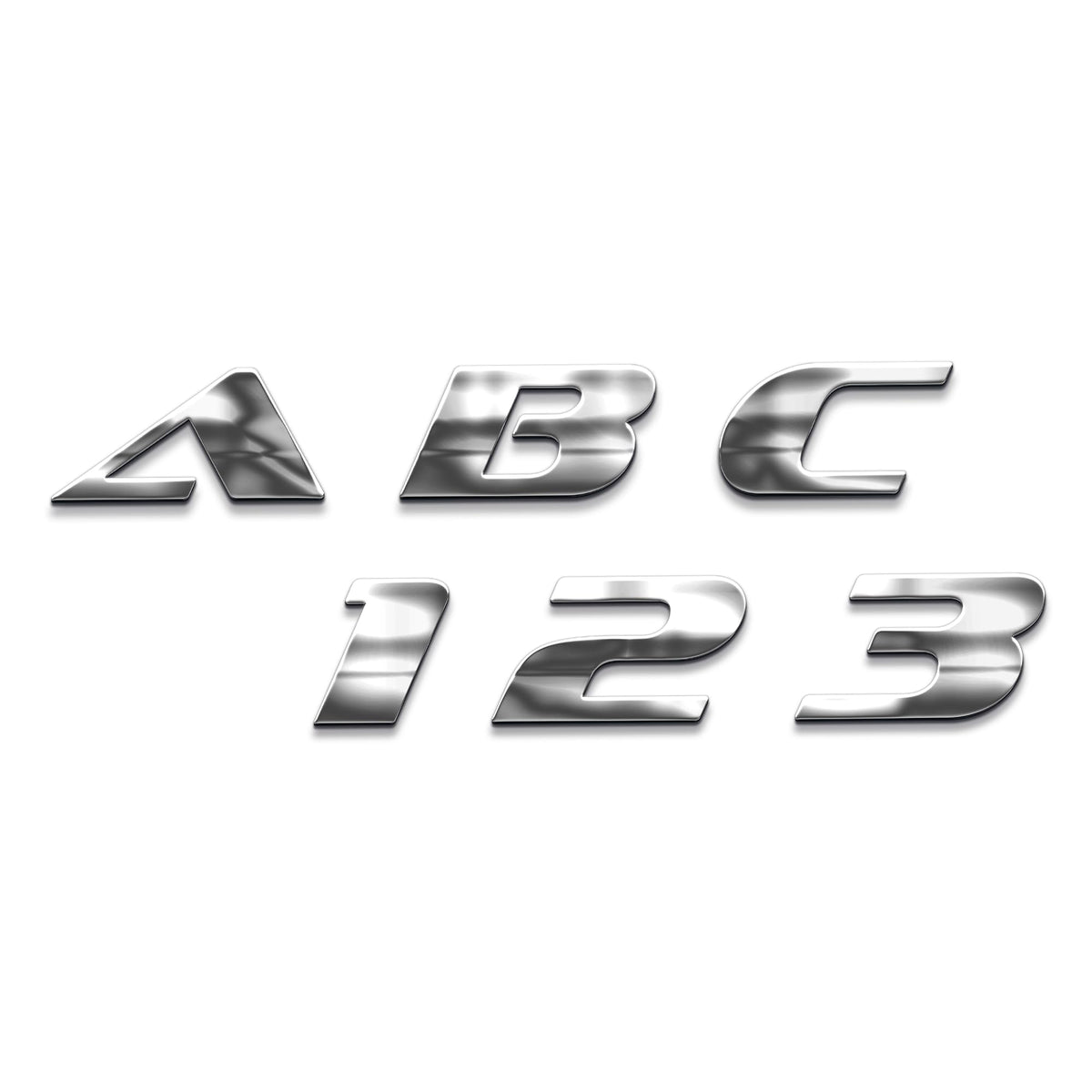 Chrome Style custom metal car emblem - image 1