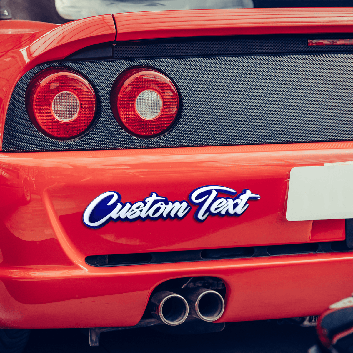 Custom Acrylic Emblem for Car and Motorbike Double Layer