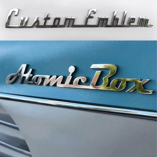 Custom Text custom metal car emblem - image 1