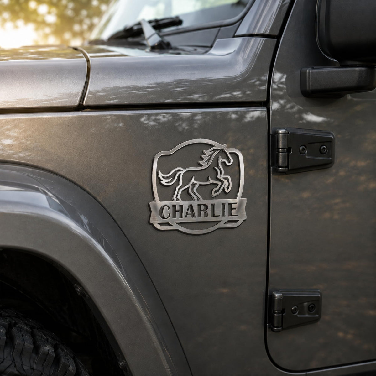 Horse custom metal car emblem - image 1