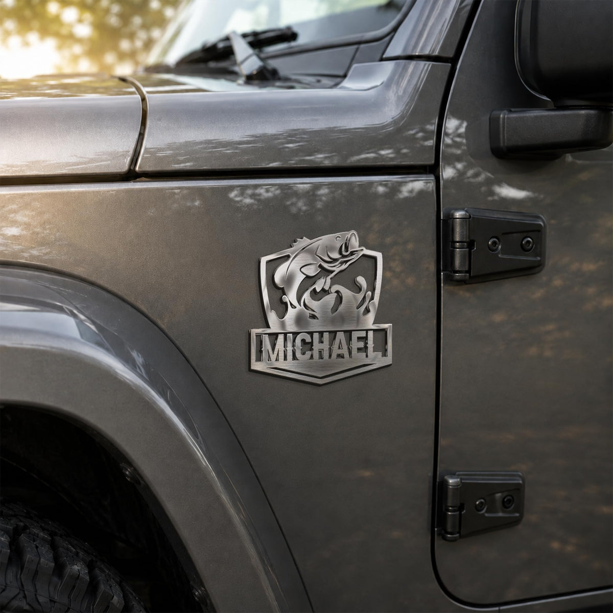 Fishing custom metal car emblem - image 4