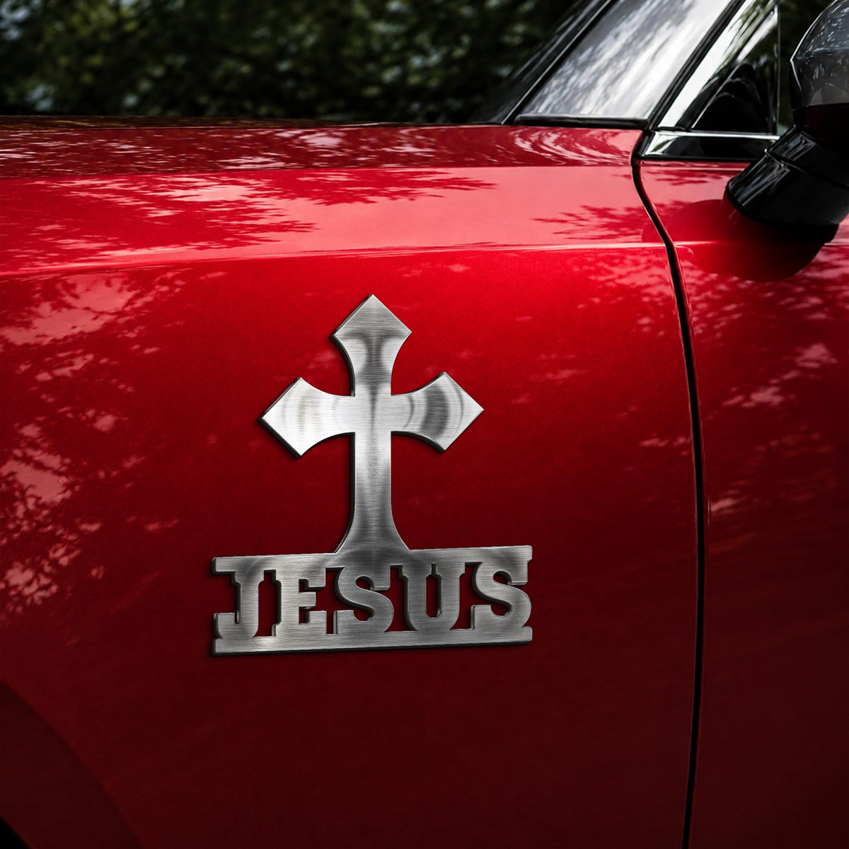 Christian custom metal car emblem - image 1