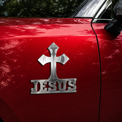 Christian custom metal car emblem - image 1