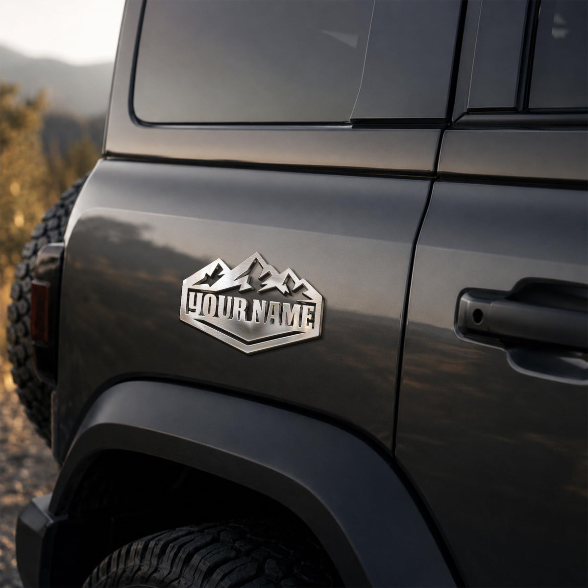 Adventure Mountain custom metal car emblem - image 6
