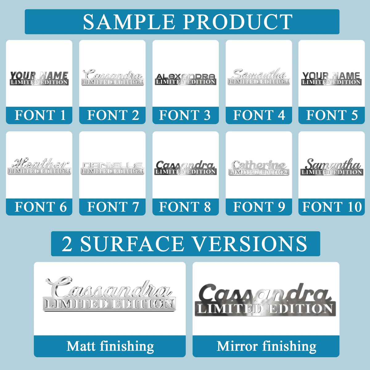 Limited Edition custom metal car emblem - image 3