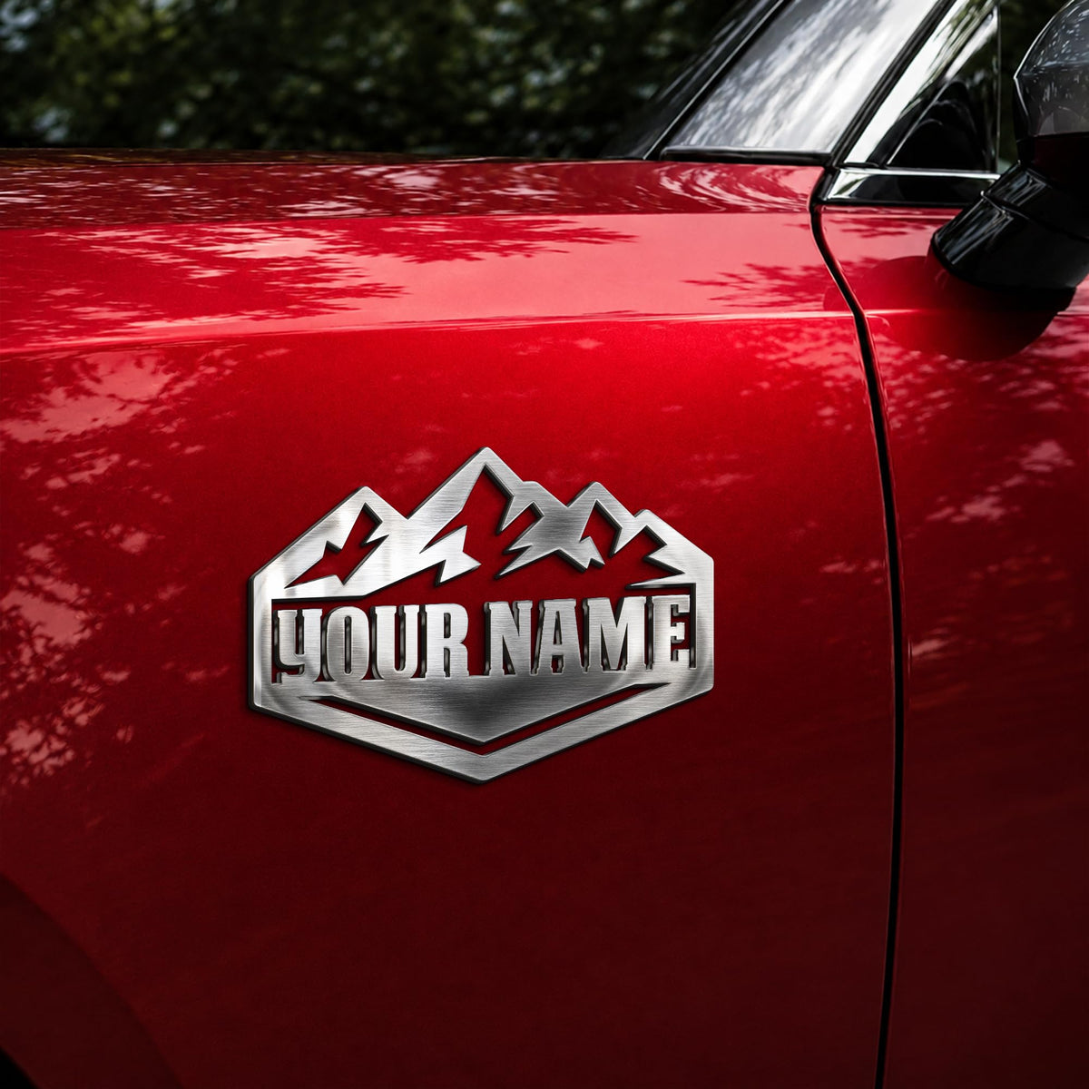 Adventure Mountain custom metal car emblem - image 5