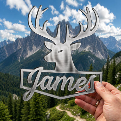 Deer Name custom metal car emblem - image 4
