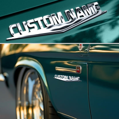 Name custom metal car emblem - image 1