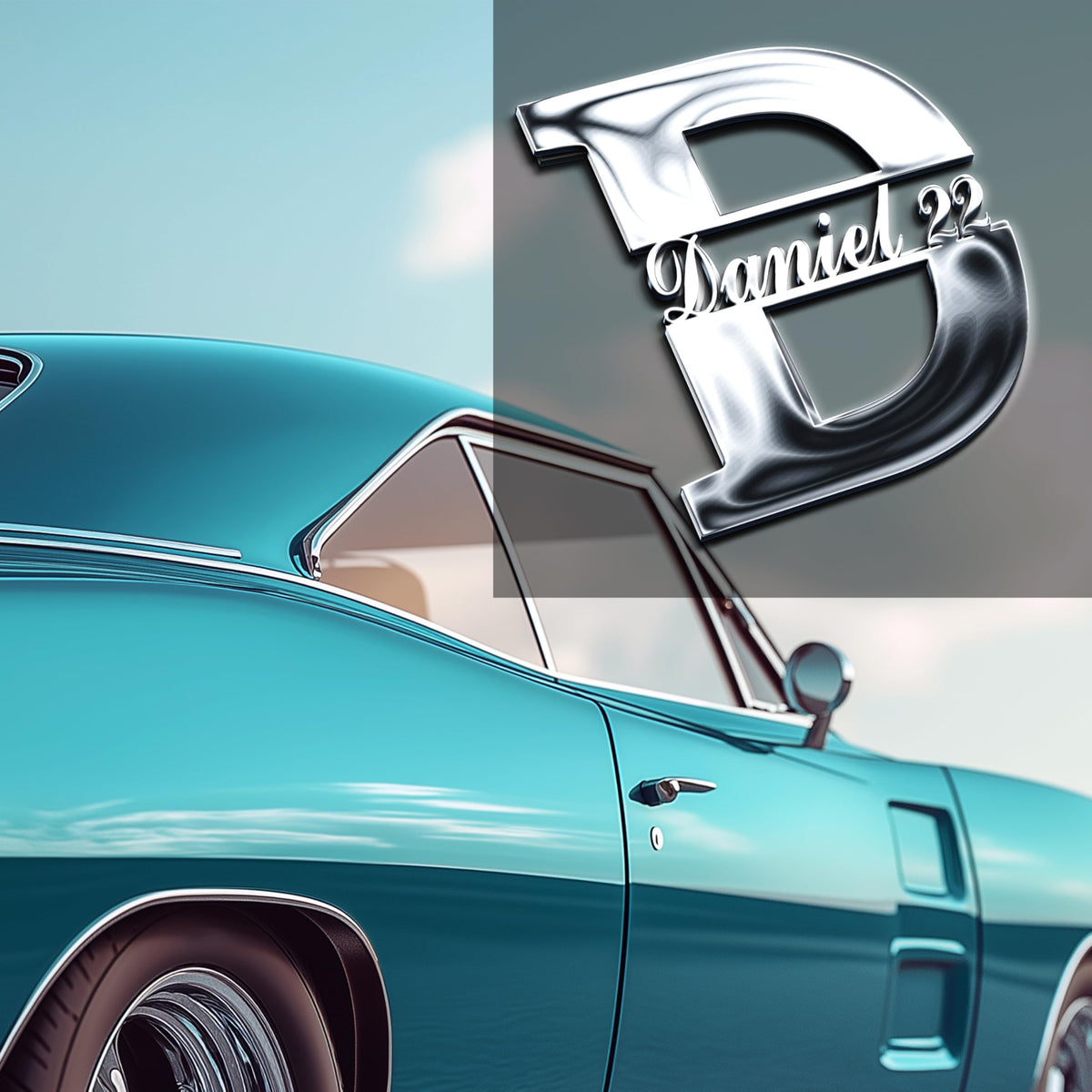 Hard Stroke custom metal car emblem - image 1