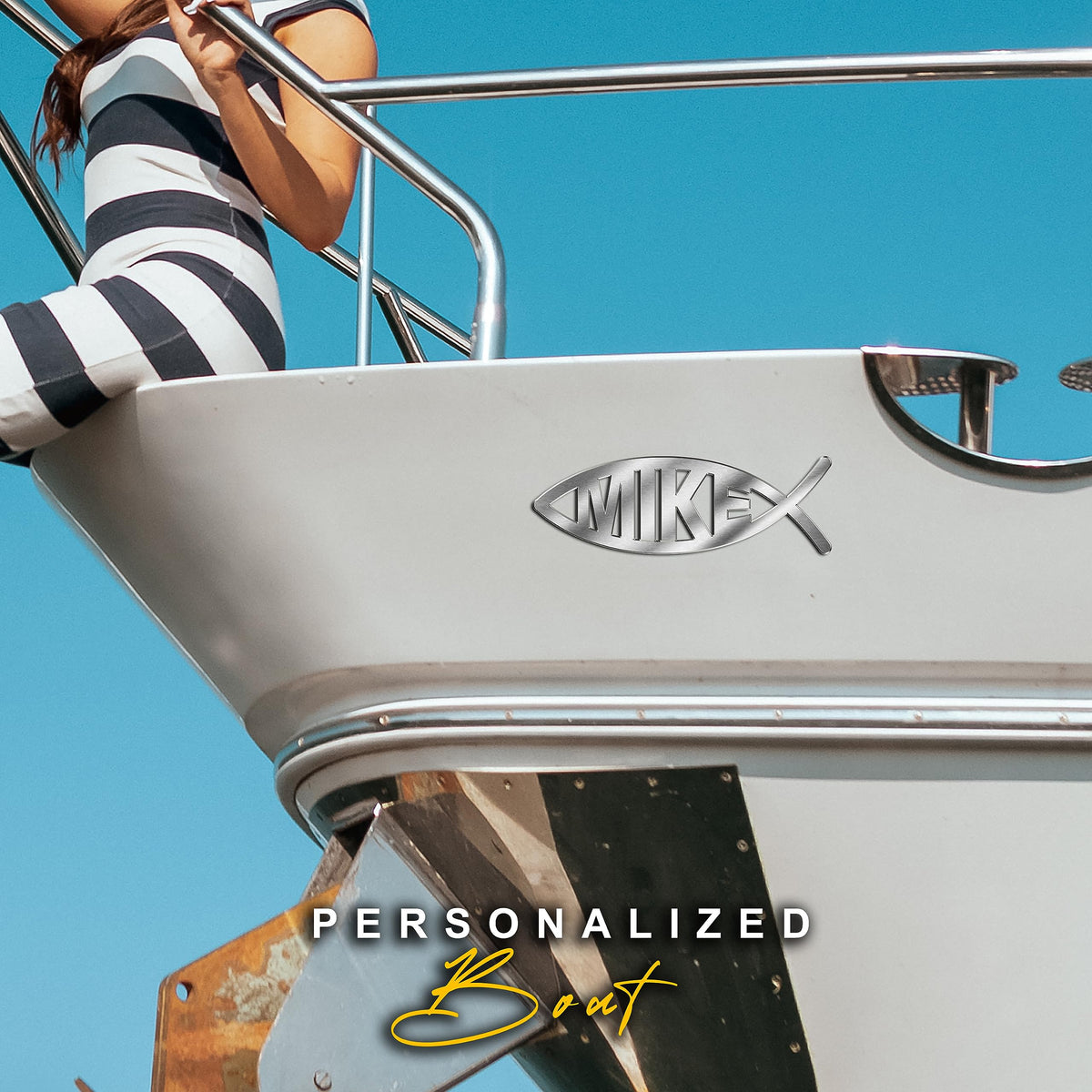 Fish Shape custom metal car emblem - image 5