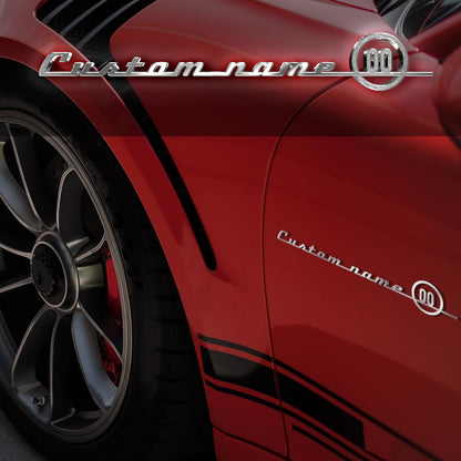 Name & Number custom metal car emblem - image 5