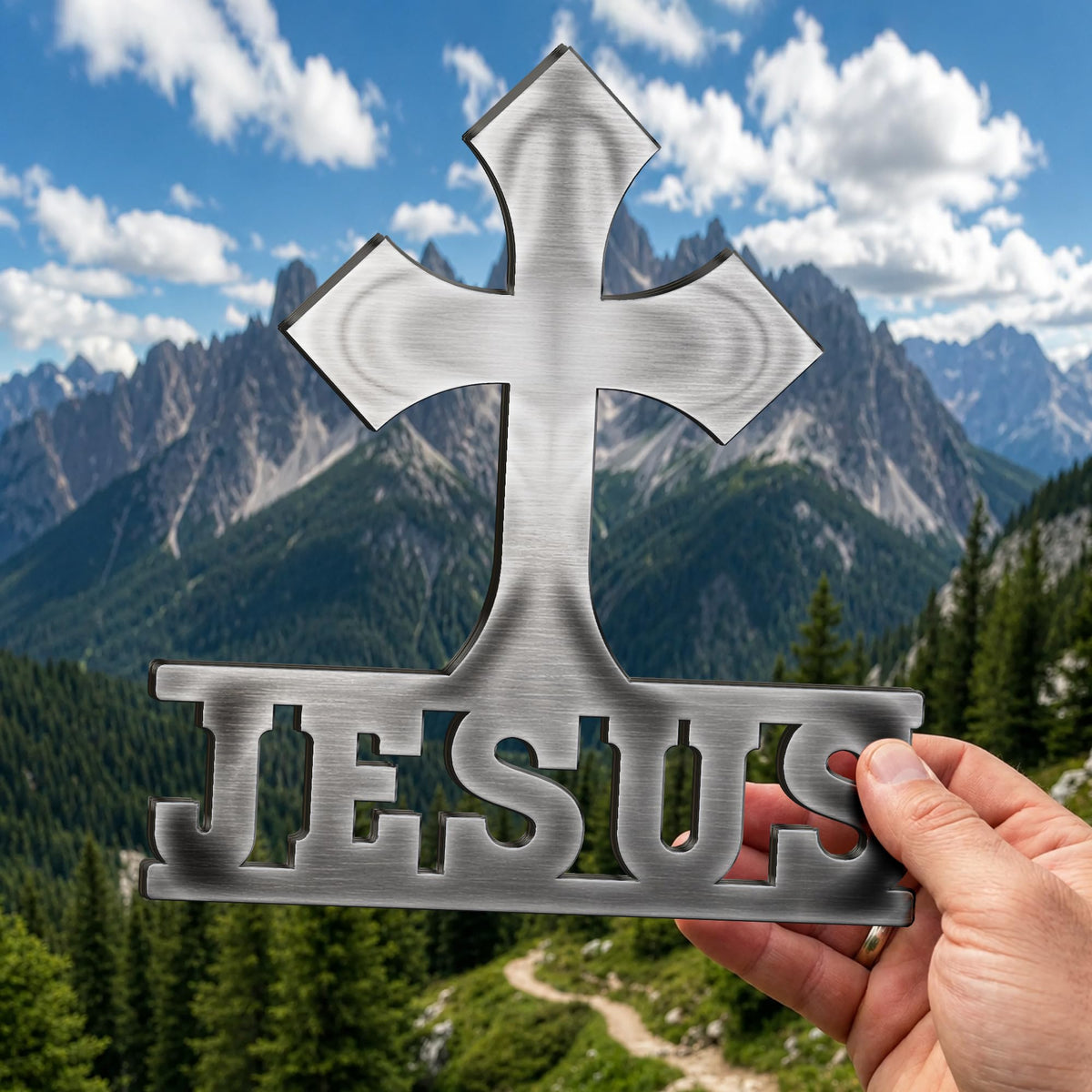 Christian custom metal car emblem - image 3