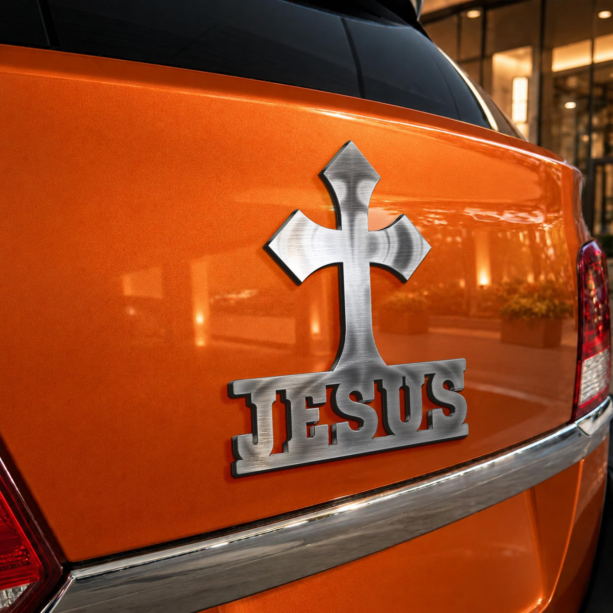 Christian custom metal car emblem - image 5